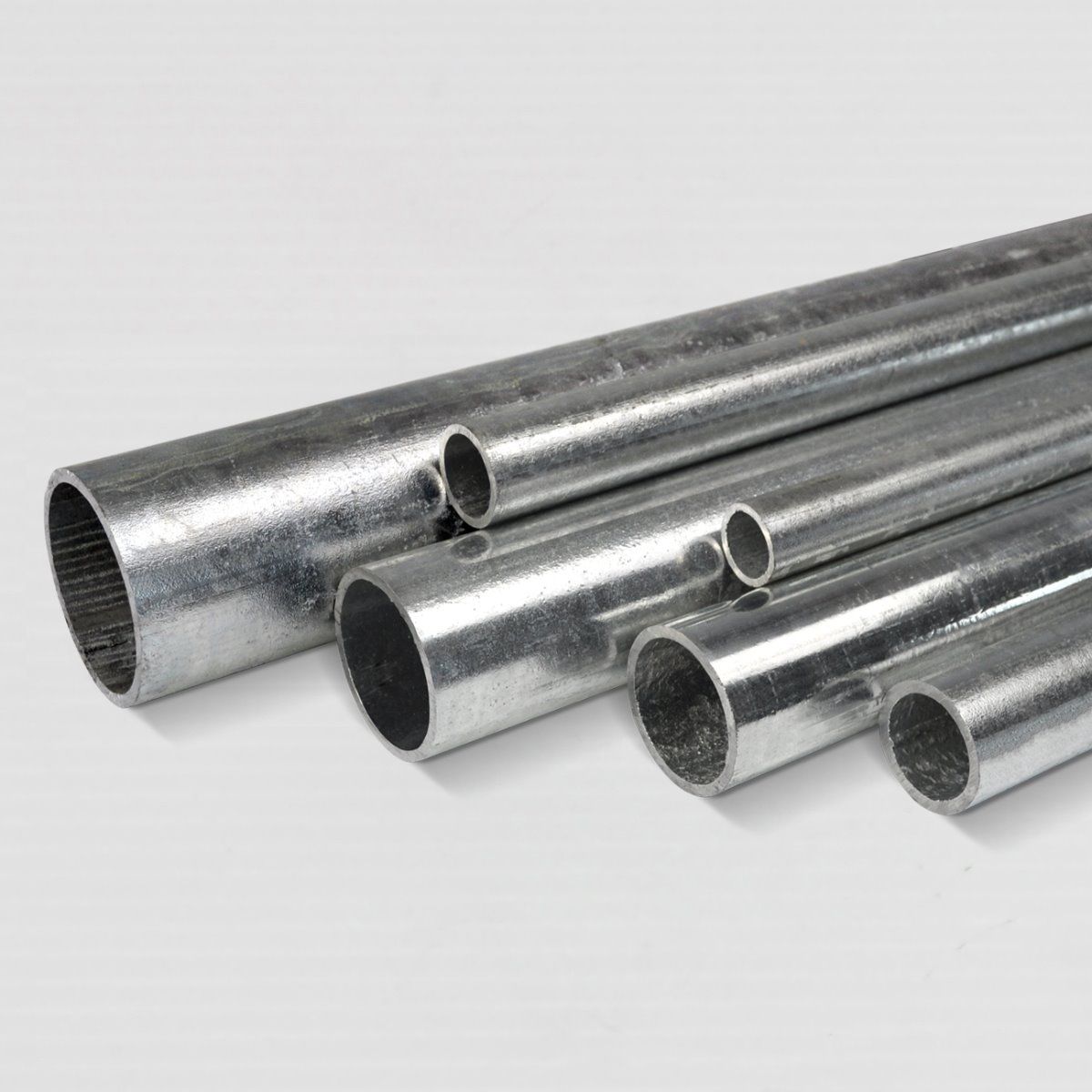 Stahlrohr verzinkt - Ø 26,9 mm x 2,3 mm, Silber, Klemp